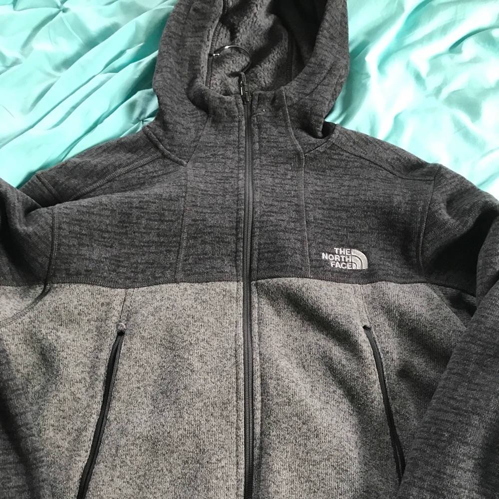 North face hooded fleece
